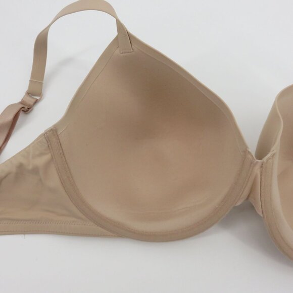 True & Co 36DD Solid Beige Underwire Lined Convertible T Shirt Bra Style 11310 - Picture 9 of 15